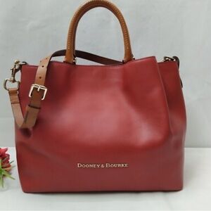 Dooney & Bourke Red Leather Barlow Tote Bag